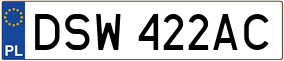 Trailer License Plate